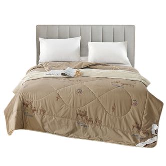 紫韵家纺  经典暖绒驼毛被 防羽布隔湿防潮暖冬被 2850g 200*230CM