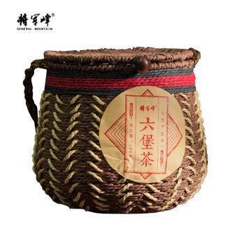 将军峰  黑茶六堡茶5年陈化有机茶篓装500g