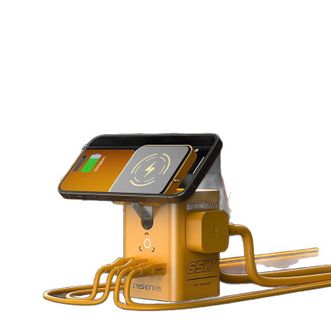 品胜(PISEN)  3C认证65W机甲氮化镓充电器套装45W多口桌面充电站8合1插座磁吸适用苹果华为小米手机电脑StandBy