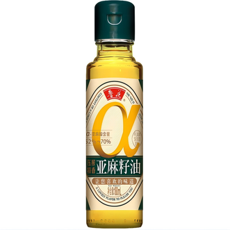 鲁花  食用油 压榨特香亚麻籽油1.6L 180ml