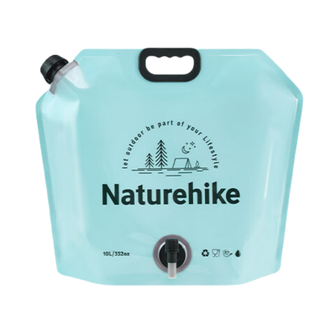 挪客（NatureHike）  凌沃户外水袋自带水龙头露营野餐野炊烧烤家用折叠水桶自驾游 晴山蓝/10L