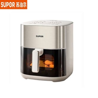 苏泊尔（SUPOR）  空气炸锅KJ60D871【触控款】  不用翻面 家用多功能 全自动 可视6L大容量 大功率 蒸汽嫩炸炸锅