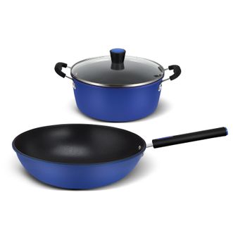 韩尔/Haner  蓝之韵不粘两件套HR-LY302