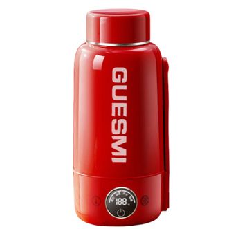 皆米  烧水杯电热水杯便携式烧水壶旅行加热水杯电热水壶户外烧水壶电保温加热杯养生杯 1L 316不锈钢无缝内胆
