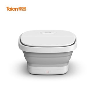 泰昌  折叠足浴盆泡脚桶洗脚盆按摩脚动滚轮按摩加热恒温可折叠智能泡脚盆 TC-06IJB2