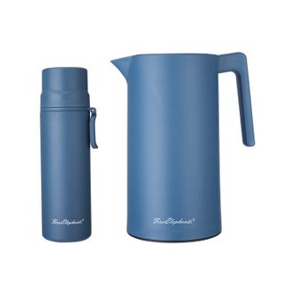 火象  摩菲乐保温杯壶套装 宝蓝色 保温杯450ML+保温壶1000ML套装 HXB-TZ0127