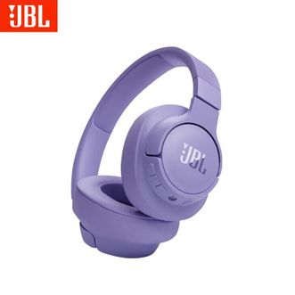 JBL  头戴式无线耳机 运动耳麦 蓝牙5.3 纯正低频音效 免提通话 音乐游戏网课耳机 超长续航 T720BT 紫色