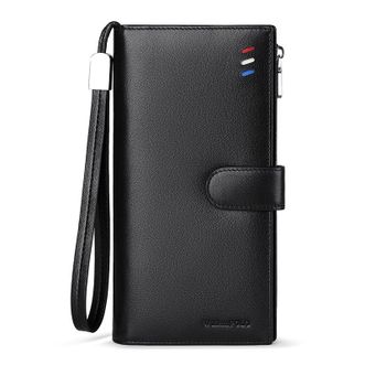 英皇保罗WILLIAMPOLO钱包男长款拉链手包真皮商务钱夹手拿包303