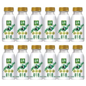伊利  金典 原生全脂鲜牛奶235ml*12瓶