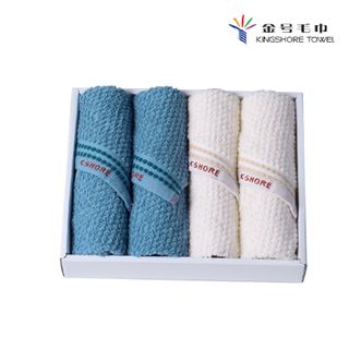 金号  睿智毛巾 4条装  洗脸巾 擦脸巾 颜色随机 ZL2105-4