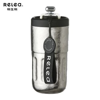 物生物  香奈数显钛杯 阑夜黑410ML 纯钛保温杯咖啡杯 数显保温杯JV012345-0410-EQ