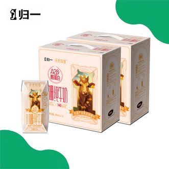 归一  未来牧场纯娟姗高钙牛奶  200ml*12盒*2提