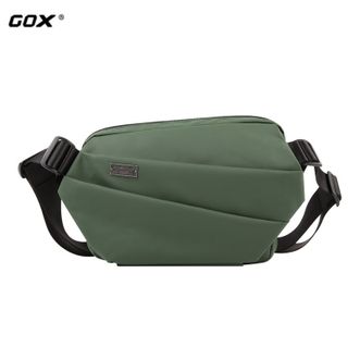 GOX  男士大容量斜挎包户外休闲健身时尚腰包单肩包 G-BG-22GR09