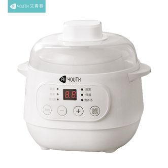 艾青春（AIYOUTH）  电炖锅燕窝炖盅煲汤锅煮粥神器家用隔水炖盅10A隔水柔炖白瓷内胆