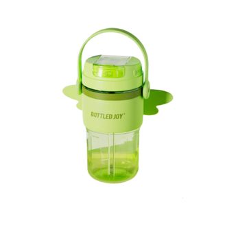 吨吨BOTTLEDJOY  RERE吨吨随手便携塑料杯车载顿顿桶Tritan耐温100℃    梅子青 550ml     D45