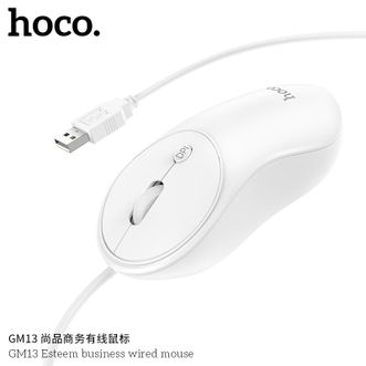 hoco.  GM13 尚品商务有线鼠标