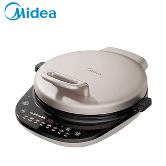 美的/Midea  电饼铛加大加深可拆烤盘钛陶旋风匀火两档调节JS3466