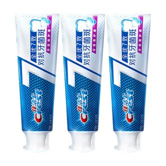 佳洁士  全优7效防蛀抗牙菌斑牙膏  120g*3支  清新口气 新旧包装随机发