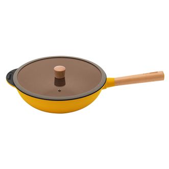 AMERCOOK  扶桑木库炒菜锅麦饭石不粘锅 AC0109903.32YW