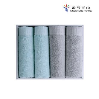 金号  轻语毛巾 4条装 洗脸巾 擦脸巾 颜色随机ZL2107-4