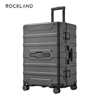 洛克兰/ROCKLAND  铝框硬箱行李箱 商务万向轮登机旅行箱20寸  CRX21005  墨灰/石绿