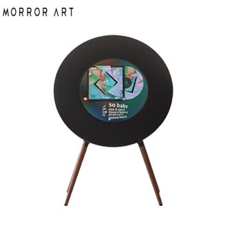 MORRORART  唱片歌词音箱 R1【经典黑】 无线蓝牙家用音响黑胶悬浮字幕客厅卧室网易云音乐联名生日礼物