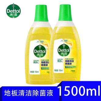 滴露 地板清洁剂 柠檬清香750mlx2瓶高品质 滴露 地板清洁剂 柠檬清香750mlx2瓶高品质