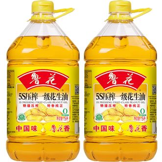 鲁花  5S-物理-压榨-一级-花生油 5L*2桶 香味浓郁