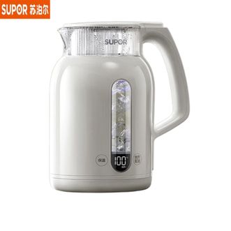 苏泊尔（SUPOR）  电水壶SW-15E36L 玻璃内胆电热水壶 316L不锈钢烧水壶 多段恒温电子保温 母婴冲奶粉1.5L
