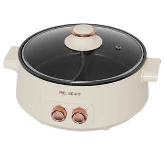美菱/MELNG  多功能电火锅电热锅（鸳鸯电火锅） 5L MT-LC1605