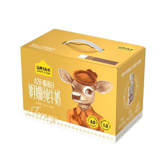 认养一头牛  A2β酪蛋白娟姗4.0g蛋白250ml*10盒一提装  优质蛋白 原生高钙