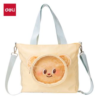 得力/deli  黄油小熊IP联名款手提单肩斜挎包  HY636