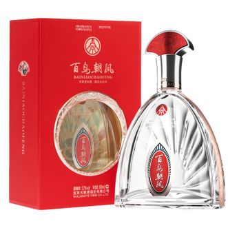 五粮液  百鸟朝凤中国红52度500ml单支礼盒 浓香型纯粮食