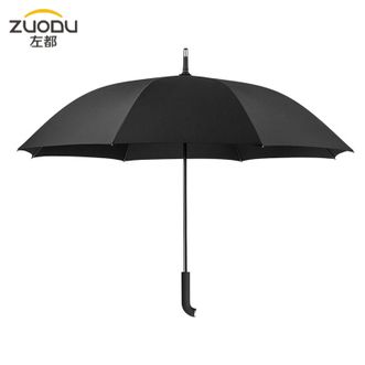 左都/ZUODU  长柄雨伞加固加厚超大号直柄伞直杆结实男女晴雨两用抗风暴伞-星空黑