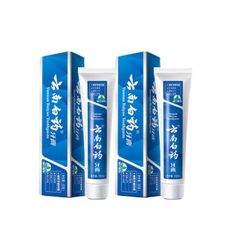 云南白药  牙膏清新口气牙龈护理减少牙垢减轻牙龈问题留兰香型100g*2支  正品包邮