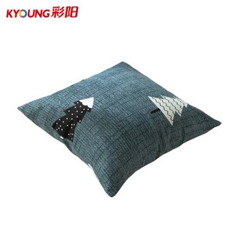 彩阳  老粗布抱枕40*40cm 云朵和树（单个装）