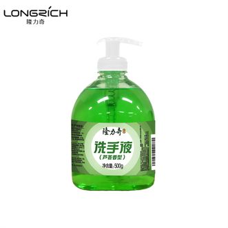 隆力奇/Longrich  500g/瓶芦荟洗手液温植物萃取和配方不刺激双手泡沫丰富冲洗方