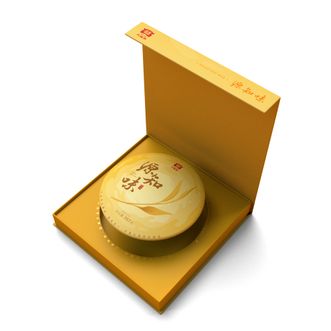 大益  源知味生茶礼盒357g-1饼 回甘蜜香持久可长期保存 饼型饱满
