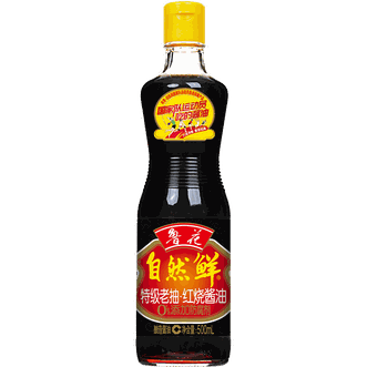 鲁花  自然鲜系列 特级老抽酱油500ml 调味品 红烧酱油