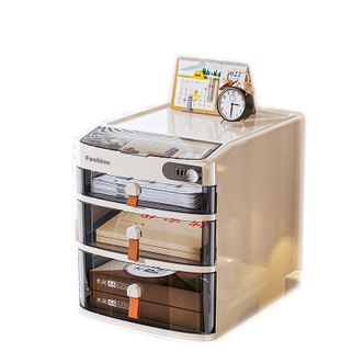 友耐/Younal  办公室贵重文件密码储物柜 桌面收纳抽屉盒 四层储物密码柜