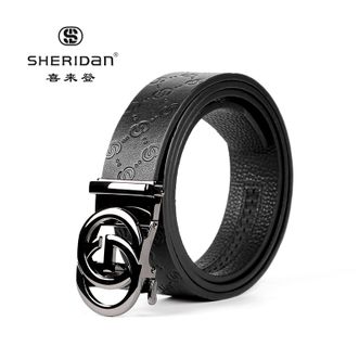 喜来登/SHERIDAN  喜来登SHERIDan男士自动扣头层牛皮皮带NL220658S