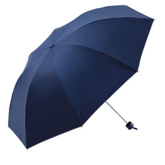 天堂伞  简约银胶商务伞 小巧便携折叠  加固防风晴雨伞遮阳伞 防紫外线  常规尺寸单人款  57cm/8k