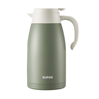 苏泊尔(SUPOR)   真空保温壶304不锈钢内胆家用水壶2L罗勒绿 KC20KH52绿