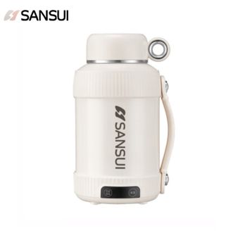 SANSUI  电热水壶YY-12C07（JFL-SH12C）便携真空电热水杯316不锈钢内胆养生杯
