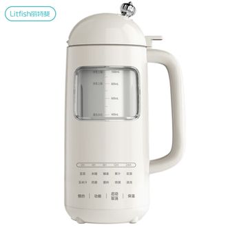 丽特斐  1L可视破壁豆浆机 自动清洗家用多功能免过滤预约料理机果蔬汁榨汁机果汁机早餐机米糊辅食机养生壶搅拌机破壁机ZGDJ-601白色