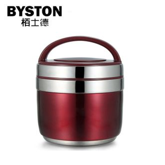 栢士德/BYSTON  1.5L玲珑保温提锅不锈钢双层上班族学生提锅便当盒 BST-033（颜色随机）