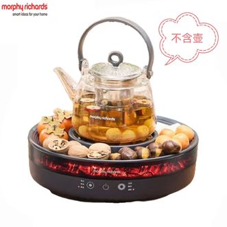 摩飞 /Morphy Richards  围炉煮茶套装MR6096【深空灰】养生壶全玻璃烧水壶仿真碳火恒温煮茶壶煮茶炉电陶炉  0.8L
