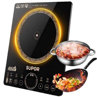 苏泊尔（SUPOR）  电磁炉套装超薄防水触控柴火灶C22-IH90