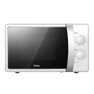 海尔/Haier  微波炉 升级版家用大容量20升 机械旋钮小型迷你转盘式 MZ-2017W