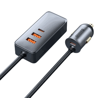 倍思(Baseus)   120W车载充电器多口usb车充点烟器  【2U+2C版】120W 手机充电器四口同时快充